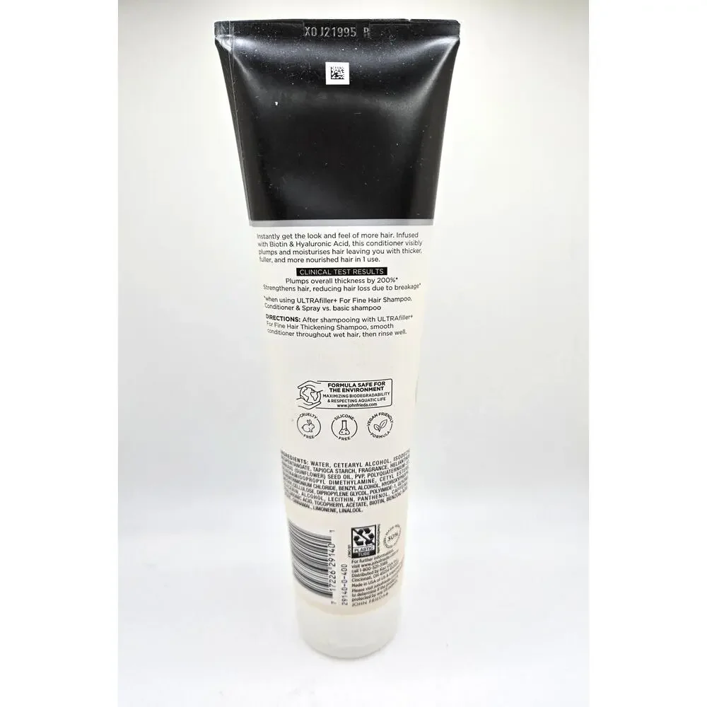 NEW John Frieda Ultra Filler+ for Fine Hair Thickening Conditioner 10 Fl Oz